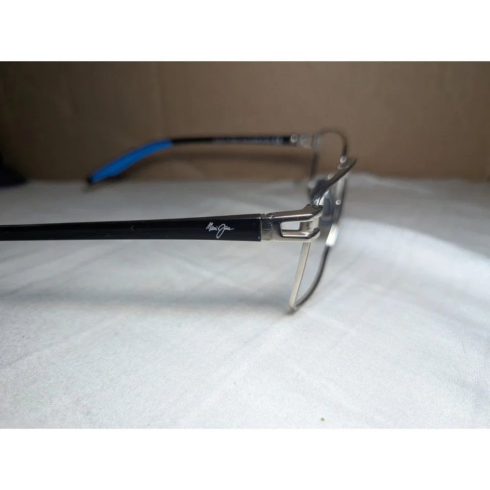 Maui Jim COVE PARK MJ531-17 60-19-133 Italy Silver Black Sunglasses FRAME